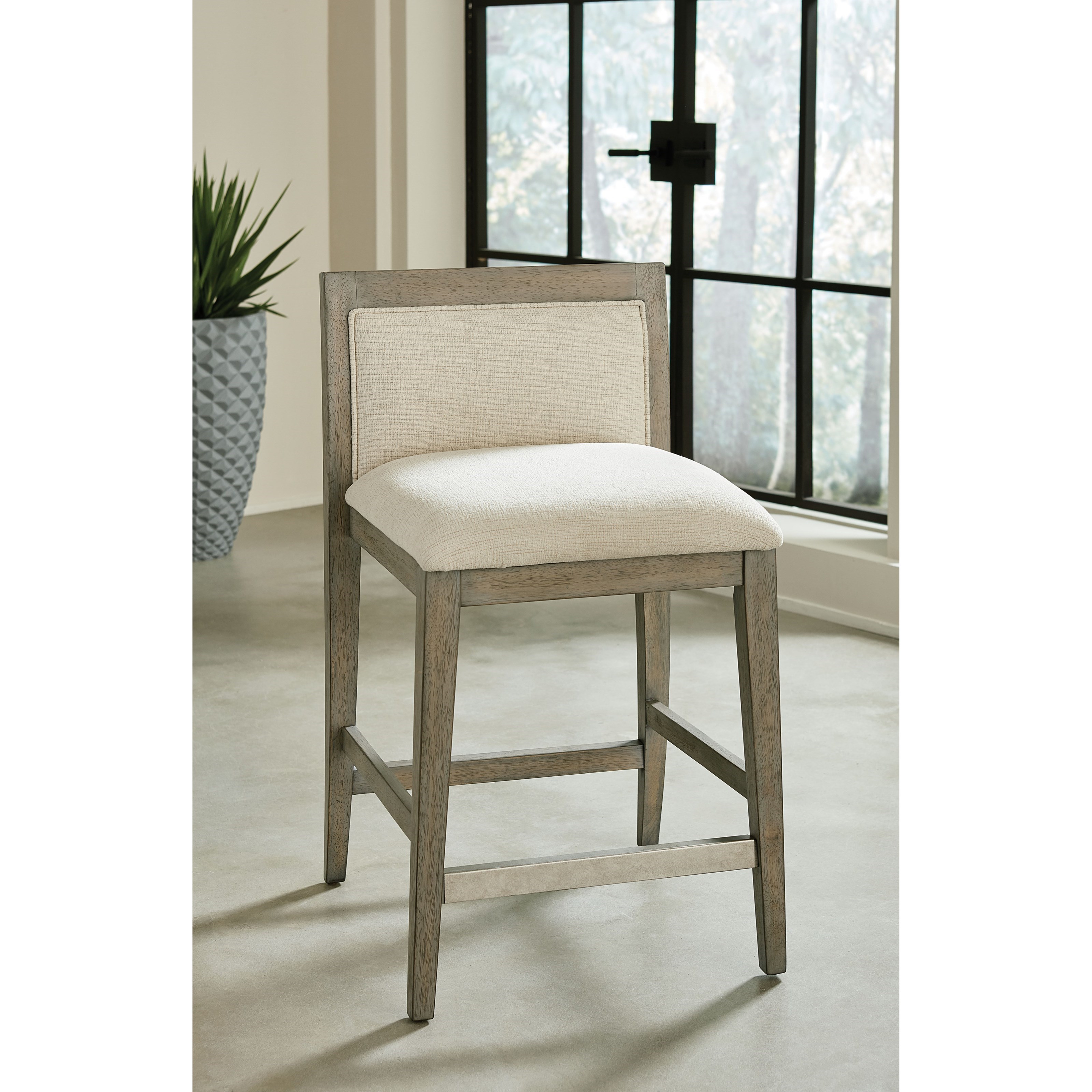 Hammary Hidden Treasures Transitional Counter Stool with Upholstered